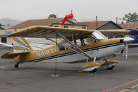 N4187Y @ SZP - 1977 Bellanca 8KCAB SUPER DECATHLON, Lycoming AEIO-360 180 Hp, wing Micro vortex generators by STC - by Doug Robertson