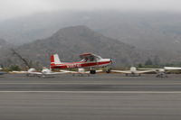 N3974U @ SZP - 1965 Cessna 150E, Continental O-200 100Hp, takeoff climb Rwy 22 - by Doug Robertson