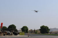 N9435U @ SZP - 1976 Cessna 150M, Continental O-200 100 Hp, on final Rwy 22 - by Doug Robertson