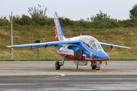 E127 @ LFBD - Dassault-Dornier Alpha Jet E (F-UGFK), Athos 06 of Patrouille de France 2017, Bordeaux-Mérignac Air Base 106 (LFBD-BOD) Open day 2017 - by Yves-Q