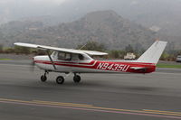 N9435U @ SZP - 1976 Cessna 150M. Continental O-200-100 Hp, taxi back - by Doug Robertson