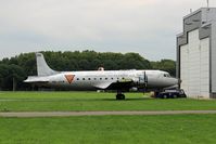 PH-DDY @ EHLE - Lelystad Airport. In front of the Satys (Sealing & Painting) hangar. The plane, owned by the Aviodrome Museum at Lelystad Airport will get a new livery (Old KLM colourscheme) - by Jan Bekker