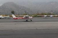 N9435U @ SZP - 1976 Cessna 150M, Continental O-200 100 Hp, takeoff roll Rwy 22 - by Doug Robertson