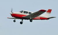 G-WARO @ EGFH - Visiting Warrior III departing Runway 22. - by Roger Winser