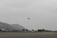 N704JH @ SZP - 1976 Cessna 150M, Continental O-200 100 Hp, takeoff climb Rwy 22 - by Doug Robertson