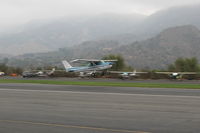 N704JH @ SZP - 1976 Cessna 150M, Continental O-200 100 Hp, takeoff climb Rwy 22 - by Doug Robertson