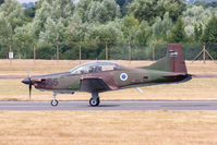 L9-65 @ EGVA - Pilatus PC-9M L9-65 Letalska Sola Slovenian AF, Fairford 13/7/18 - by Grahame Wills