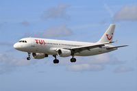 ES-SAO @ LFRB - Airbus A320-214, On final rwy 25L, Brest-Bretagne airport (LFRB-BES) - by Yves-Q