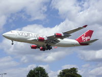 G-VBIG @ EGLL - Landing runway 27L at Heathrow airport EGLL - by Marc Mansbridge