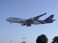 HS-TGG @ EGLL - Landing runway 27L at Heathrow airport EGLL - by Marc Mansbridge