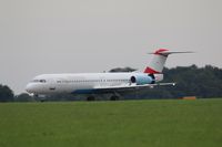 OE-LVM @ EGSH - Arriving at Norwich following a flight from Bratislava where this former Austrian Arrow had been stored for a while. She at Norwich for work with KLM and possible paint job before going to Aliance - by AirbusA320