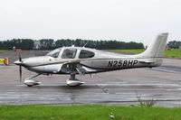 N258HP @ EGSH - Just landed at Norwich. - by Graham Reeve