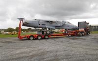 ZA355 @ EGFH - The ex-RAF Tornado aircraft ZA355/9310M being removed from the airport and taken to White Waltham for refurbishment before going to Duxford. - by Roger Winser