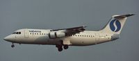 G-BTZN @ EBBR - LANDING 25l EBBR LATE 80S - by joannes van mierlo