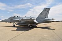 168257 @ KBOI - Parked on the north GA ramp. VAQ-139 Cougars, NAS Whitbey Island, WA.