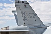168257 @ KBOI - Parked on the north GA ramp. VAQ-139 Cougars, NAS Whitbey Island, WA. - by Gerald Howard
