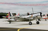 N93 @ LFSI - Convair BT-13A, Taxiing to holding point rwy 29, St Dizier-Robinson Air Base 113 (LFSI) Open day 2017 - by Yves-Q