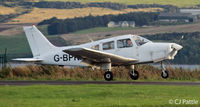 G-BPKM @ EGPN - Landing roll at Dundee - by Clive Pattle