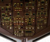 N2534U @ KSFO - Overhead control panel. SFO 2018. - by Clayton Eddy