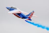E85 @ LFSI - Dassault-Dornier Alpha Jet E (F-UGFF), Athos 08 of Patrouille de France 2017, On display, St Dizier-Robinson Air Base 113 (LFSI) Open day 2017 - by Yves-Q