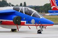 E113 @ LFSI - Dassault-Dornier Alpha Jet E (F-TETD), Athos 04 of Patrouille de France 2017, Flight line, St Dizier-Robinson Air Base 113 (LFSI) Open day 2017 - by Yves-Q