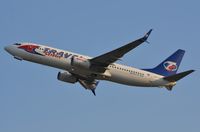 OK-TVT @ LKPR - Travel Service B738 departing - by FerryPNL
