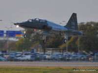 68-8160 @ KAUS - Coming into KAUS at Sunset - by John Hodges