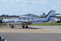 G-BCCE @ EGKA - Piper PA-23-250 Aztec at Shoreham. Ex N40544 - by moxy