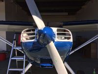 N9729K @ KTOA - Stinson N9729K in its new hangar - by Robert B Lagatree