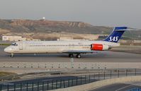 EC-JSU @ LEMD - Spanair MD87 operated in SAS livery - by FerryPNL