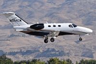 N394CM @ KBOI - Landing RWY 10R. - by Gerald Howard