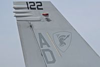 166599 @ KBOI - Parked on the north GA ramp.  VFA-106 Gladiators, NAS Oceana, Virginia Beach, VA. - by Gerald Howard