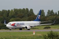 OK-TSE @ LFRB - Boeing 737-81D, Ready to take off rwy 25L, Brest-Bretagne airport (LFRB-BES) - by Yves-Q