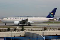 HZ-AKL @ LEMD - Saudi B772 about to depart MAD - by FerryPNL