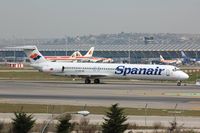 EC-HOV @ LEMD - Spanair MD82, airframe scrapped. - by FerryPNL