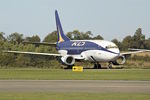 N389DF @ EGBP - With Air Salvage International for parting out at Cotswold Airport  Kemble , UK