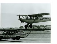 N4070Z - Bill Warren’s cub landing on a car - by unknown