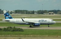 N828JB @ KMCO - Airbus A320-232