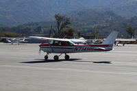 N714HH @ SZP - 1977 Cessna 150M, Continental O-200 100 Hp, taxi to Rwy 22 - by Doug Robertson