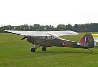 G-BICD @ EGTH - Visitor to the Shuttleworth Race Day at Old Warden 2018 and back in military livery. - by Chris Holtby