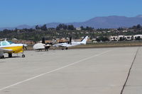 N5931M @ CMA - 1972 Cessna 340A, 2 Continental TSIO-520-NB 310 Hp each, pressurized, taxi to Rwy 26 - by Doug Robertson