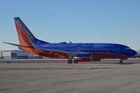 N484WN @ KBOI - Early morning taxi on Alpha.
