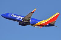 N462WN @ KBOI - Departing RWY 28R.