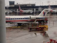 N435SW @ ORD - wet chicago - by magnaman