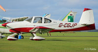 G-CGJP @ EGPT - Parked at Perth - by Clive Pattle