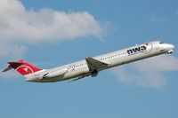 N677MC @ KDTW - Departure of Northwest DC-9-51 - by FerryPNL