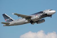 N514NK @ KDTW - Spirit A319 departing DTW - by FerryPNL