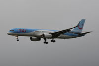 G-BYAW @ EGSH - Landing in heavy rain, late in the afternoon. - by Graham Reeve
