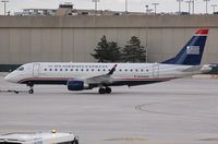 N128HQ @ CYYZ - US Airways Express ERJ175 pushed back in YYZ - by FerryPNL