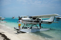 N4820R - Cessna U206G N4820R at Fort Jefferson, Dry Tortugas National Park in April 1990. - by Mike Boland